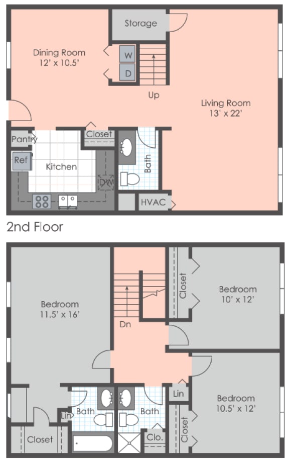 Floor Plans of Barrington Park Apartments in Mobile, AL
